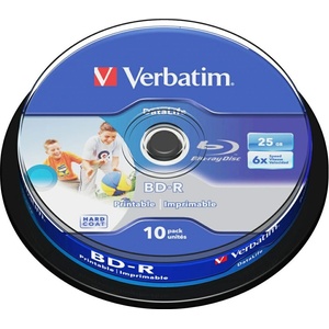 Verbatim Диск BD-R Verbatim SL Printable Datalife 6X - 1 бр (Ver000279)