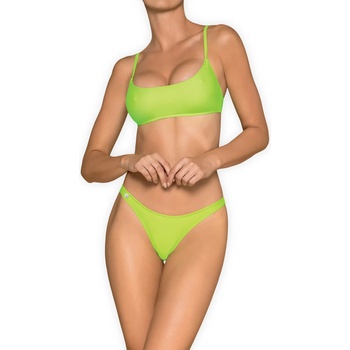Image 1 of Obsessive Mexico Beach Bikini Green S
