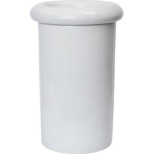 ferm LIVING Саксия с подложка Rollo 46 см бял (1104270650)