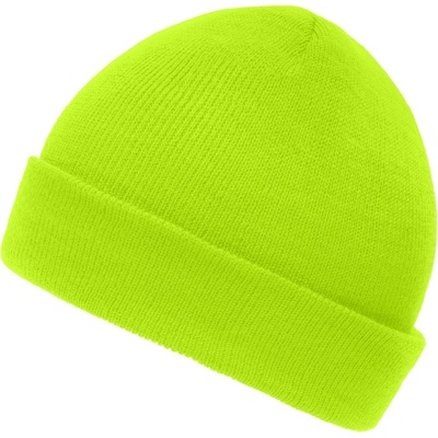 Myrtle Beach Čepice MB 7501 pletená dětská neon yellow Žlutá neon