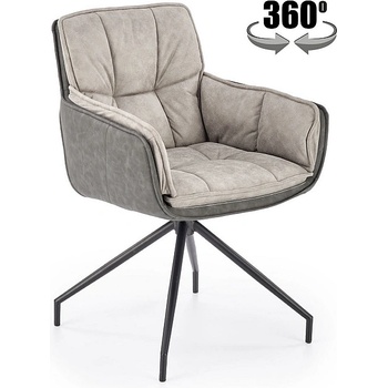 Halmar Трапезен стол k523 сив / черен