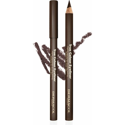 Dermacol Dřevěná tužka na oči True Colour Eyeliner 2 Brown 4 g – Sleviste.cz