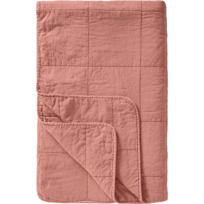 Ib Laursen Prošívaný přehoz Vintage Melon 130 × 180 cm, růžová barva