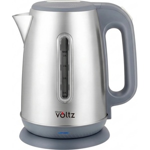 Voltz Електрическа кана Oliver Voltz OV51230AC, 2200W, 1.8 л, 360° основа, Корпус от неръждаема стомана, Сребрист Електрически кани