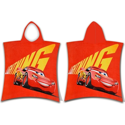Jerry Fabrics Dětské pončo CARS - McQueen 50 x 115 cm