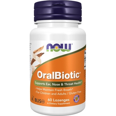NOW NOW OralBiotic, 60 Lozenges