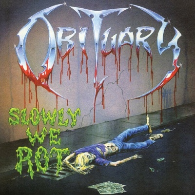 Obituary - Slowly We Rot Violet Green Vinyl LP