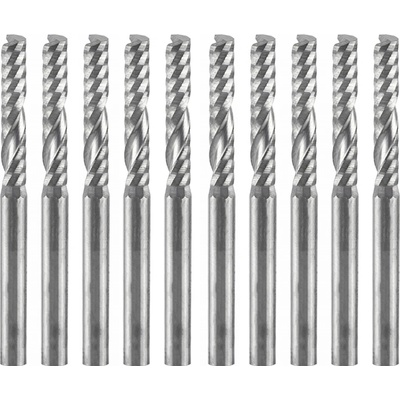 CNC FRÉZA SADA KARBIDOVÝCH FRÉZ 1-BRITOVÁ 3,175mm 10KS