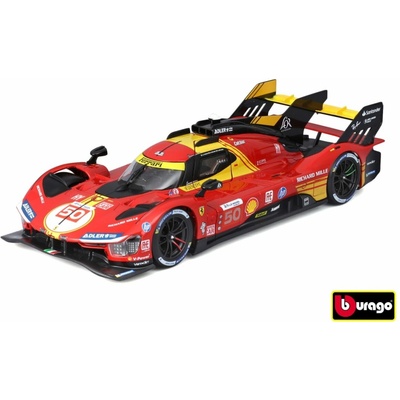 Bburago RACING Ferrari 499P 24h Le Mans Champion 2024 červená 1:24