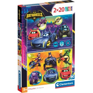 Clementoni Детски пъзел Clementoni от 2 x 20 части - Batwheels (24806) - ozone