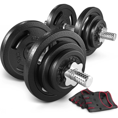 Hop-Sport Nastavitelné litinové činky 2 x 20 kg