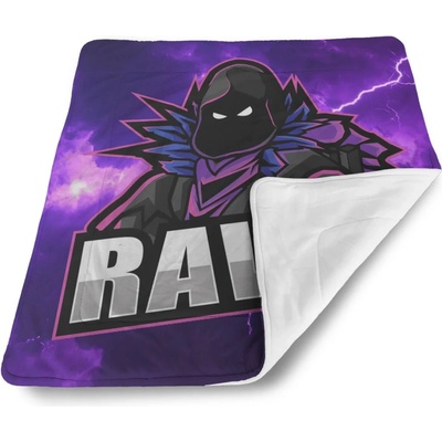 Sablio Detská deka pre bábätko FORTNITE RAVEN Fialová bouře