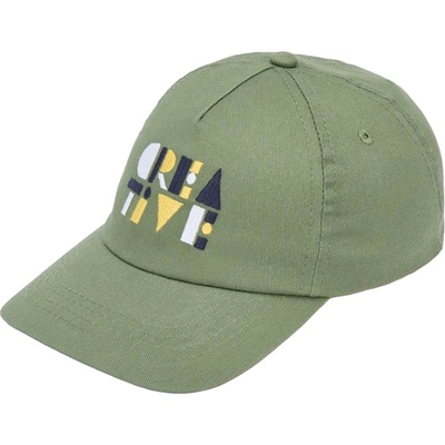 Mayoral Лятна шапка с козирка Mayoral - С бродерия, тъмнозелена, 56 cm (25-10917-075-56)