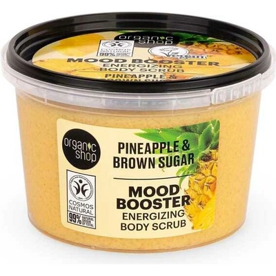 Organic Shop energizující tělový peeling ananas a hnědý cukr 250 ml