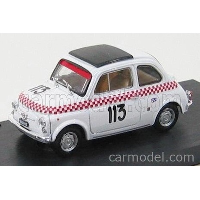 Brumm Fiat 500tv Giannini N 113 Scuderia Del Lario V Trofeo Val Camonica 1969 B.dosi Bílá Červená 1:43