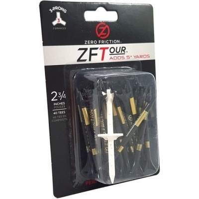 Zero Friction golfové tee 3 hroty 2-3/4" 40ks Black – Zbozi.Blesk.cz