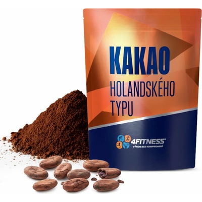 4fitness.cz Kakao holandského typu velmi tmavé 1000 g