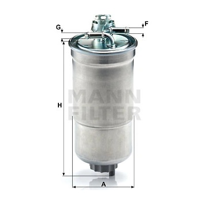 MANN-FILTER Palivový filtr WK 853/3 x – Zboží Mobilmania