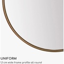 Image 1 of Casa Chic Fournier Стенно огледало с метална рамка, кръгло 58, 8 x 58, 8 см (EL-MIR-MET-60X60-GLD) (EL-MIR-MET-60X60-GLD)