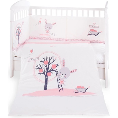 Kikka Boo - Бебешки спален комплект 2 части ЕU style 70/140 Pink Bunny