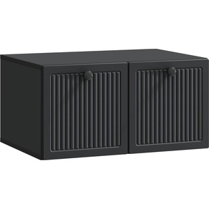 vidaXL Стенно монтиран ТВ шкаф Черно 59, 5 x 41 x 30 см (897996)