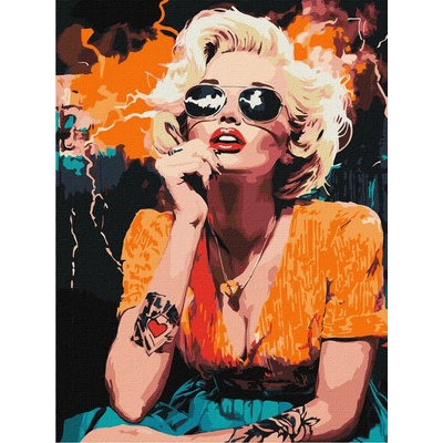 Ideyka Ideyka Malování podle čísel Monroe v Hollywoodu 30 x 40 cm
