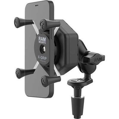 RAM MOUNTS Držák telefonu RAM® X-Grip® se základnou Vibe-Safe™ a vidlicovou tyčí - krátký