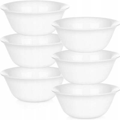 Vilde Bílé skleněné misky 300 ml 6 ks
