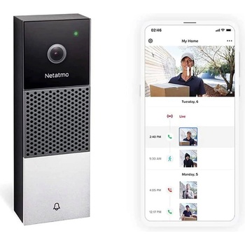 Legrand Безжичен видеозвънец - Netatmo Smart Video Doorbell FullHD 1080p (черен) (NDB-EC-A)