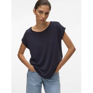 VERO MODA Дамска основна тениска AVA night sky Vero Moda | Sin | ЖЕНИ | S