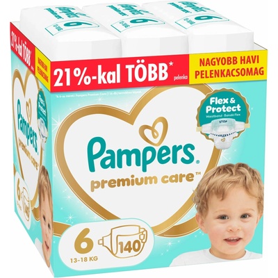 Pampers Premium Care Месечна Опаковка Пелени 13-18кг Junior 6 (140 бр) (80883547)