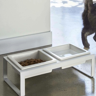 Yamazaki Pet misky Tower 4744 bílé