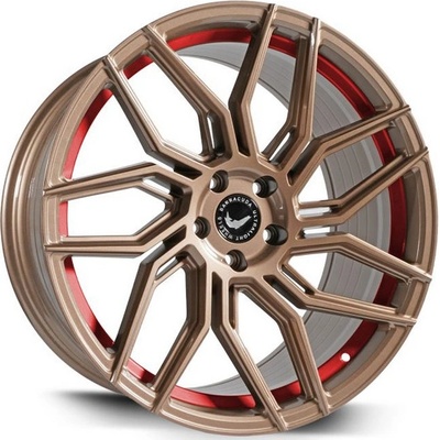 BARRACUDA DRAGOON 10x20 5x110 ET40 highgloss bronze undercut trimline red
