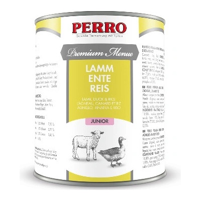 Perro Premium Menue Junior Jahňa kačka & Ryža 820 g