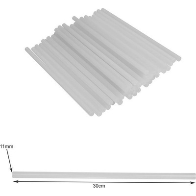 Iso Trade Tavné tyčinky 11x300 mm 1 kg biely