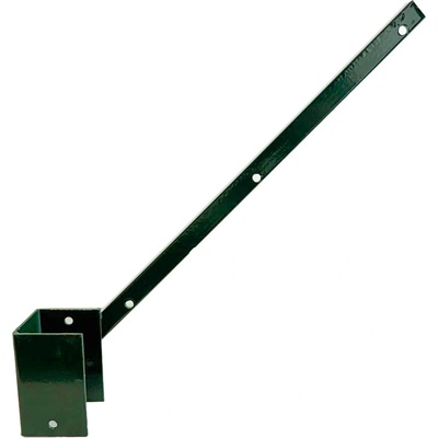 Bavolet Zn + PVC 60 x 60 mm, jednostranný, vnější, zelený, VÝPRODEJ