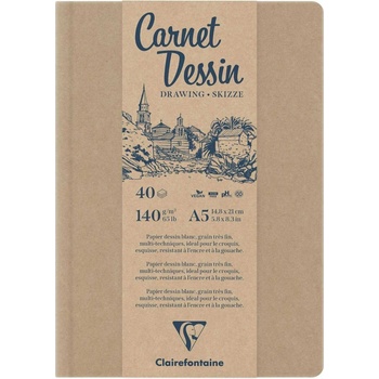 Clairefontaine Kraft Скицник 40 A5 140 g (975963C)