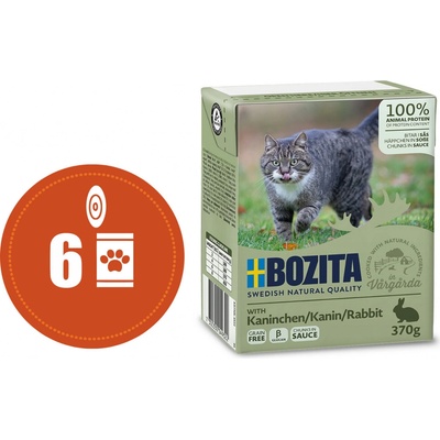 Bozita Cat kousky v omáčce s králičím 6 x 370 g