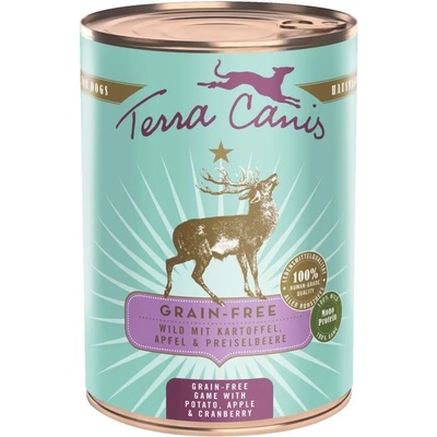 Terra Canis Без зърнени храни Дивеч с картоф, ябълка и боровинка 400 г