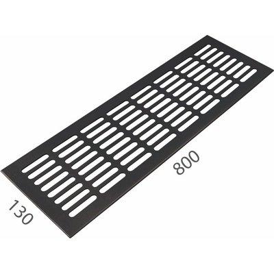 MPkovania SRL ALFA 130 x 800 mm Strieborný elox