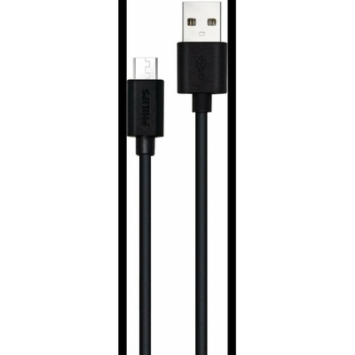 Philips DLC3104U/00, USB-A to micro USB, 1,2m, černý