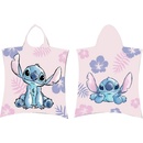Jerry Fabrics Plážová osuška pončo Lilo a Stitch Pink 50 x 115 cm