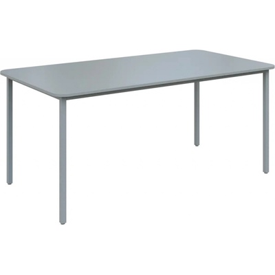 JSBR 170 N jídelní stůl kovová podnož stříbrná deska 18 mm 1700 x 900 mm šedá