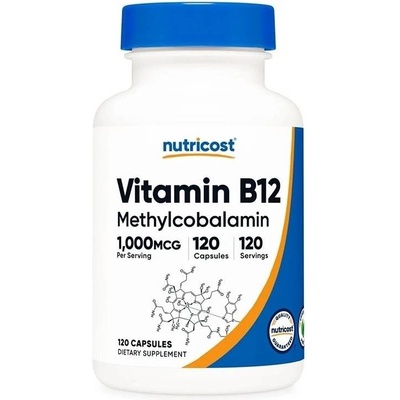 Nutricost Vitamin B12 Methylcobalamin, 1000 mcg, 120 капсули, Nutricost (67848 (499201) NC)