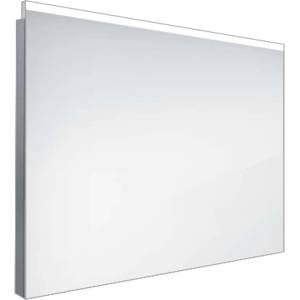 Nimco - Огледало за баня с LED подсветка, 80x60 см, правоъгълно, алуминиево ZP 8003 (ZP 8003)