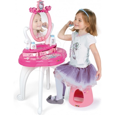 Smoby Kosmetický stolek se židličkou Hello Kitty a 10 doplňků