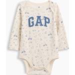 GAP Бебешко боди Brannan Bear с логото GAP GAP | Bezhov | Момчешки | 0-3 месеца