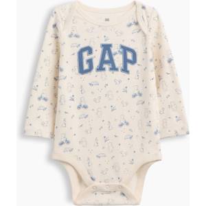 GAP Бебешко боди Brannan Bear с логото GAP GAP | Bezhov | Момчешки | 0-3 месеца