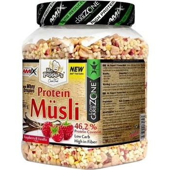 Amix Mr.Poppers Protein musli strawberry vanilla 500 g