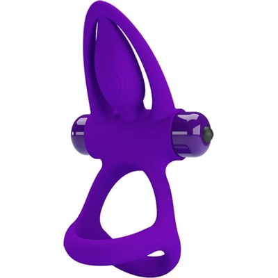 Pretty Love Vibration Cock Ring 10 Vibration Settings Purple